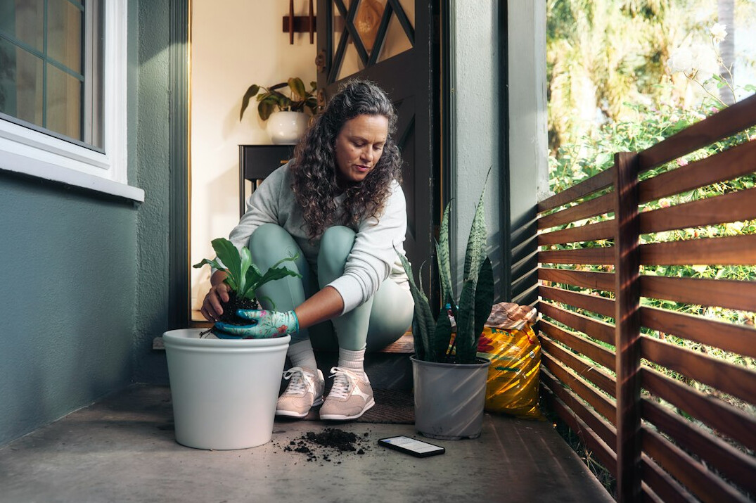 watering balcony plants